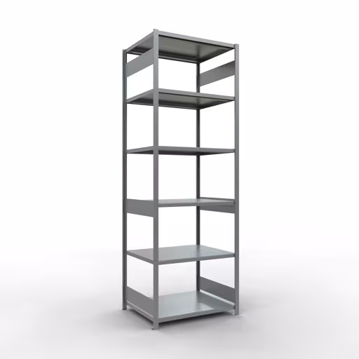 Figuur nr. 15 van het artikel basisrek, legbord, insteeksysteem MULTIplus250, 3000 x 1000 x 800 mm, 7 legborden, lengtestangen, verzinkt uit de insteeksysteem productgroep van Schulte Lagertechnik.