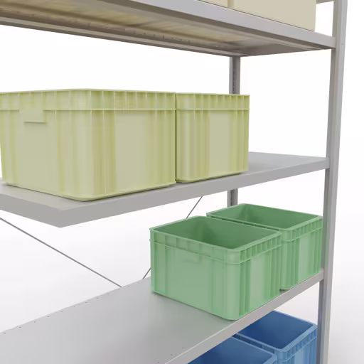 Figuur nr. 9 van het artikel insteeksysteem opzetplank 2000x1300x500 mm, type 250 kg, lichtgrijs uit de productgroep insteeksysteem van het merk Schulte Lagertechnik
