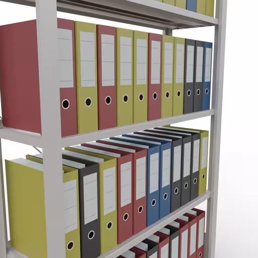 Figuur nr. 15 van het artikel, kantoorrekken, insteeksysteem MULTIplus85, 1800 x 1000 x 300 mm, 5 planken, met stoplijst, lichtgrijs uit de productgroep kantoorrekken van Schulte Lagertechnik.