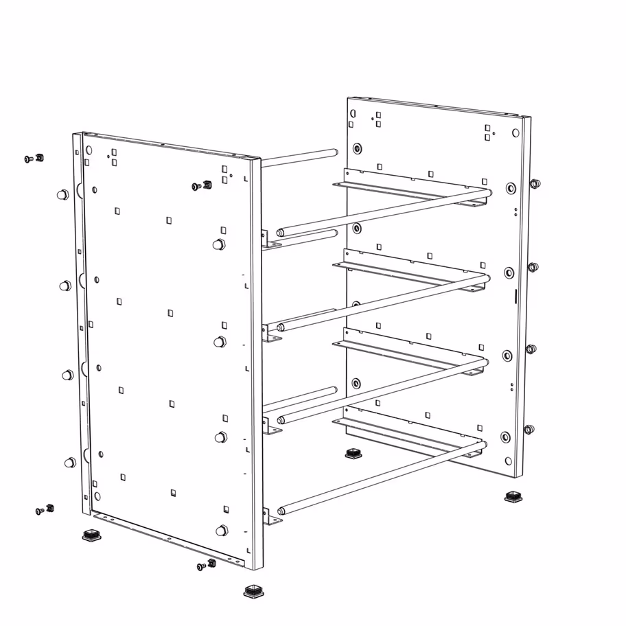 Stellingmodule van het merk Ortwein uit het assortiment werkplaatsuitrusting