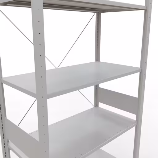 Figuur nr. 13 van het artikel basisrek, legbord-insteeksysteem MULTIplus85, 3000 x 1000 x 500 mm, 7 legborden, RAL 7035 lichtgrijs uit de productgroep insteeksysteem van het merk Schulte Lagertechnik.