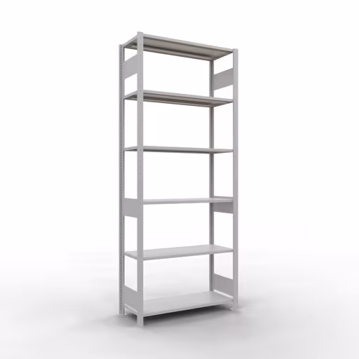 Productafbeelding nr. 15 van het artikel basisplank, legbord, insteeksysteem MULTIplus150, 2500 x 1000 x 400 mm, 6 legborden, RAL 7035 lichtgrijs uit het insteeksysteem-assortiment van Schulte Lagertechnik