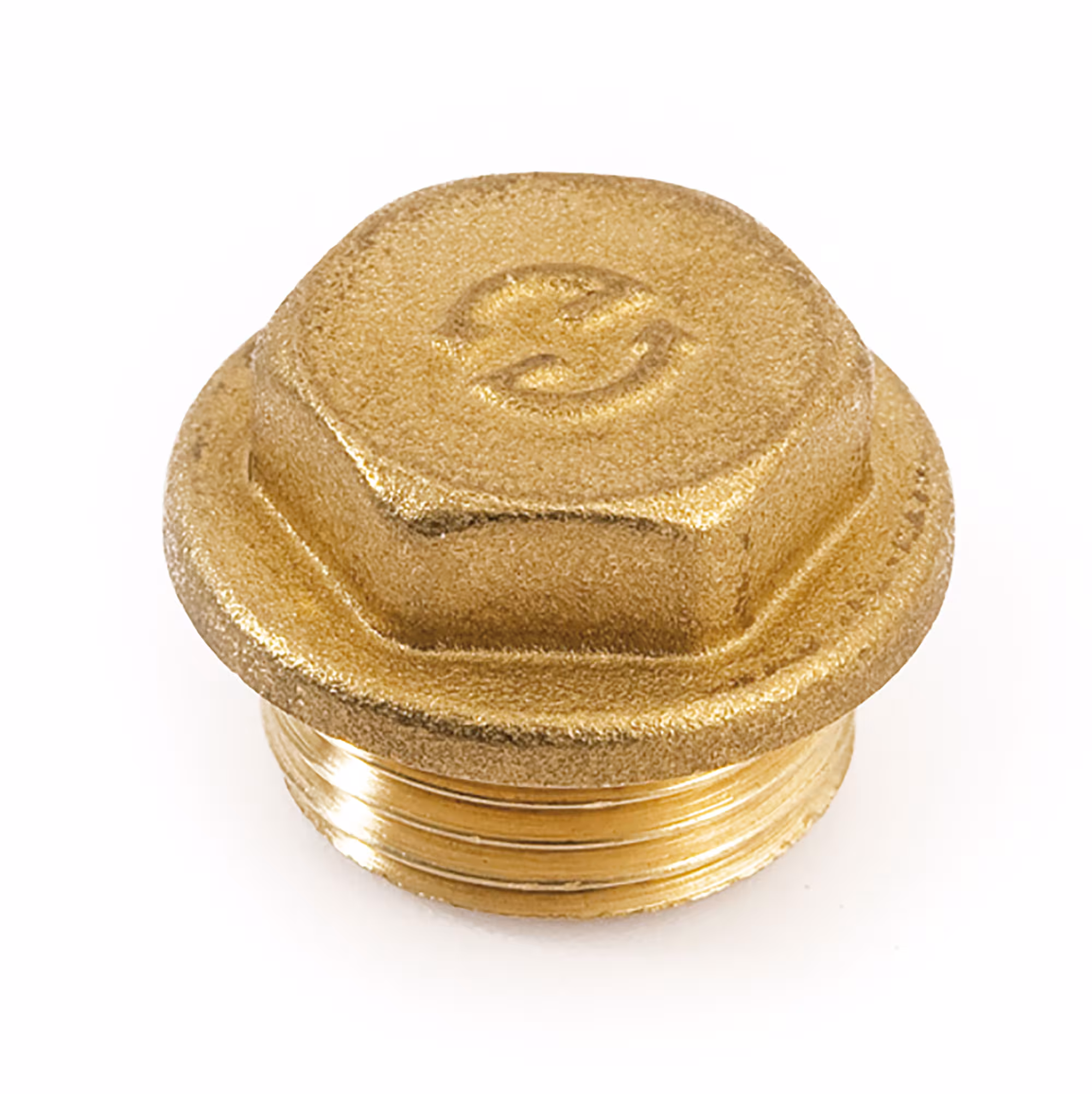 Plug 1" messing van General Fittings Eindplug met buitendraad, messing schroefdraadfittingen, art.nr. 2600F4H100000A