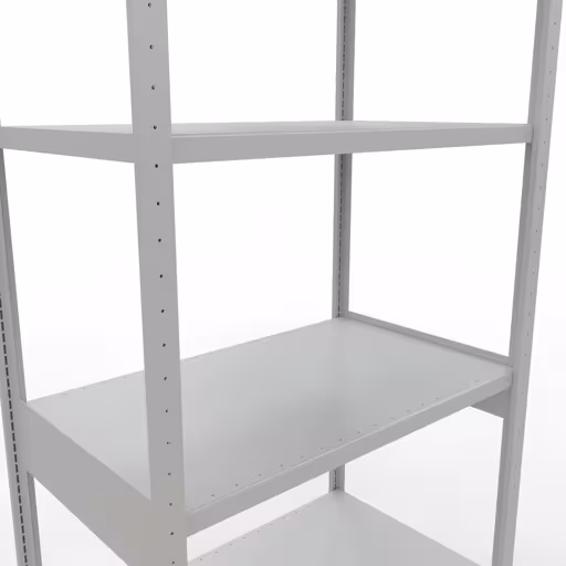 Productafbeelding nr. 14 van het artikel basisplank, legbord, insteeksysteem MULTIplus250, 3000x1000x600 mm (HxBxD), 7 legborden, lengtestangen, RAL 7035 lichtgrijs Figuur nr. 14 van het artikel basisrek, legbord, insteeksysteem MULTIplus250, 3000 x 1000 x 600 mm, 7 legborden, lengtestangen, RAL 7035 lichtgrijs uit de productgroep insteeksysteem van Schulte Lagertechnik.