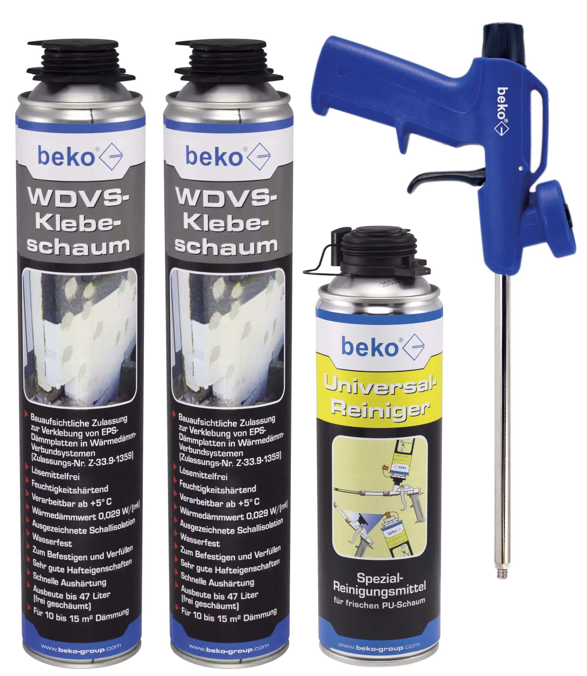 NBS beko ETICS lijmschuimset van Beko NBS beko ETICS lijmschuimset uit de categorie PU-schuim met artikelnr. 999 95 070