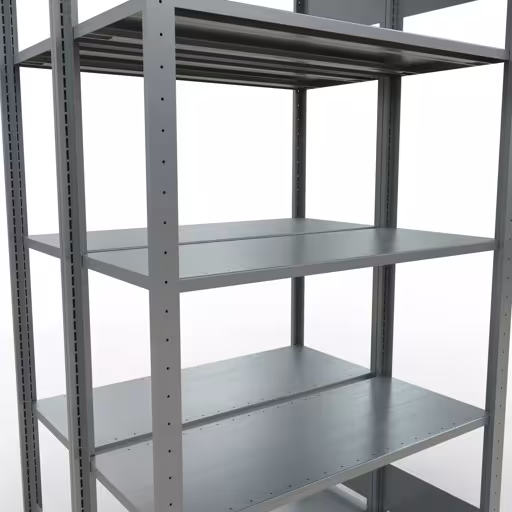 Basisplank, dubbele plank, stellingsysteem MULTIplus150, 2000 x 1000 x (2x400) mm, 2x5 planken, lengtestangen, verzinkt van Schulte Lagertechnik uit het rekkenprogramma