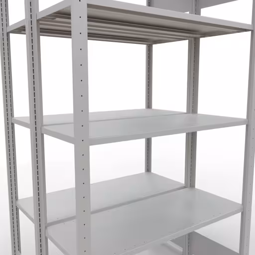 Basisplank, dubbele plank, rekkensysteem MULTIplus150, 2000 x 1000 x (2x400) mm, 2x5 planken, RAL 7035 lichtgrijs van Schulte Lagertechnik uit de categorie rekken