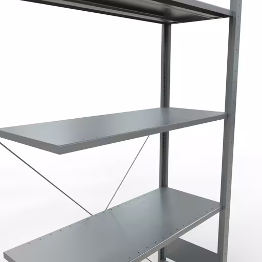 Figuur nr. 13 van het artikel aanbouwrekken, legbordstellingen, insteeksysteem MULTIplus150, 2000 x 1000 x 400 mm, 5 legborden, verzinkt uit de productgroep insteeksysteem van het merk Schulte Lagertechnik.