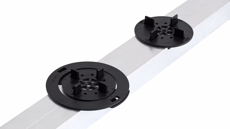 TERRASYS railschuivers flexibel 4mm scharnierkruis, 60mm montage Gerät, Deckenventilator, Elektrisches Gerät