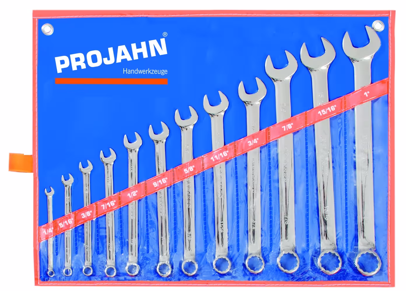 Vorkringsleutelset inch 12-delig 1/4" - 5/16" - 3/8" - 7/16" - 1/2" - 9/16" - 5/8" - 11/16" - 3/4" - 7/8" - 15/16" - 1" van PROJAHN met het artikelnr. 2580