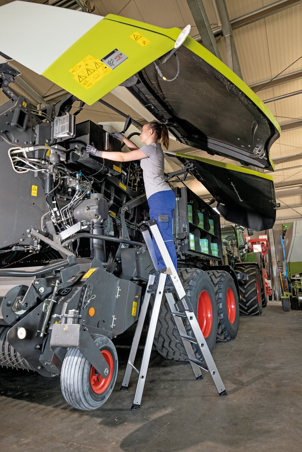 Munk trapladder, enkelzijdige toegang met clip-step relax 3 treden