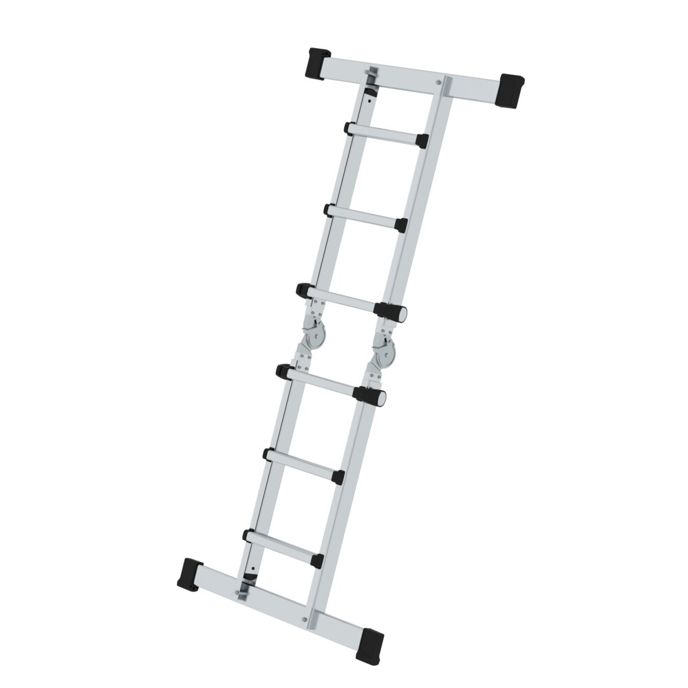Produktbild (Abb. Ähnlich) 3812780 Munk telescoopladder 4-delig met dwarsbalk 4x3 sporten