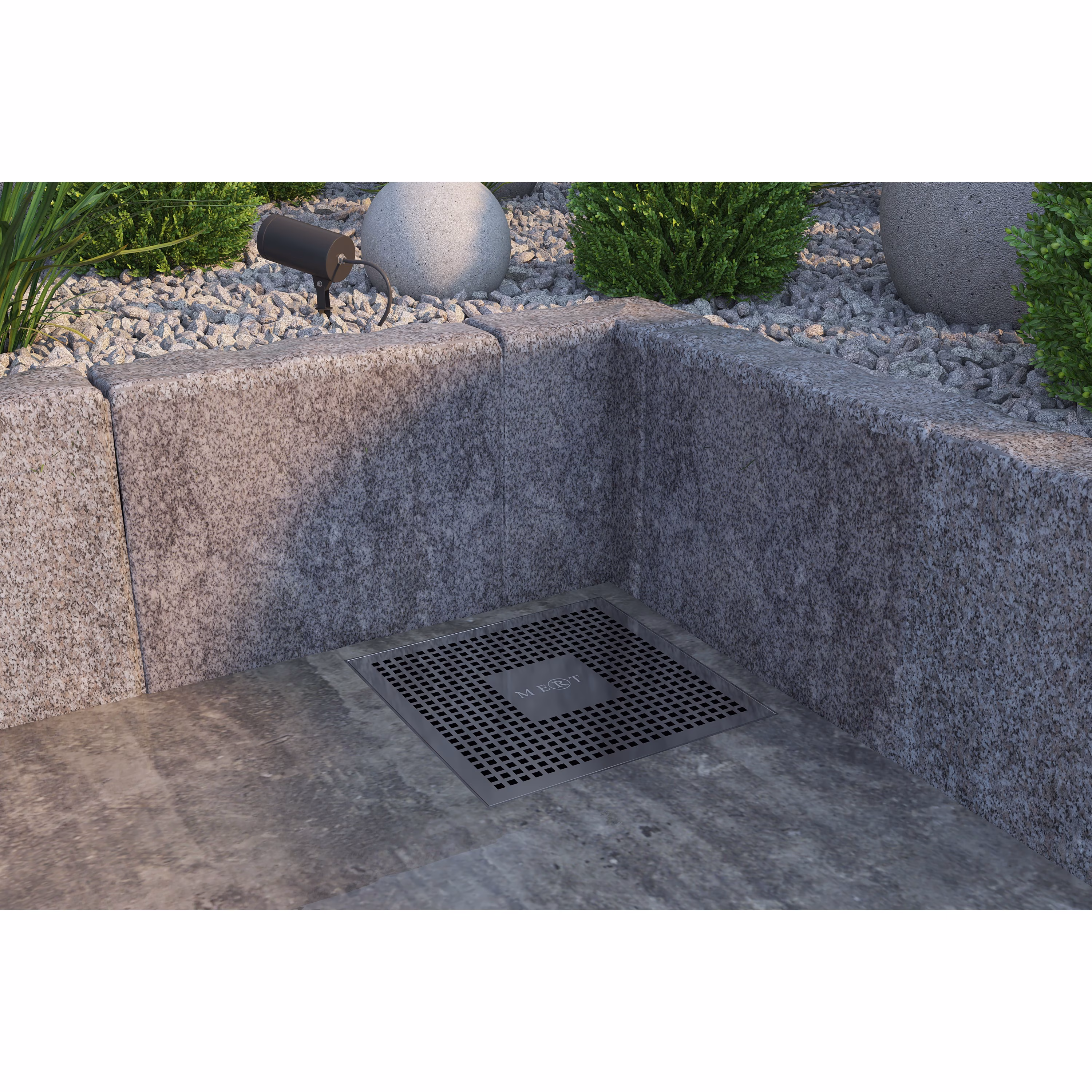 Ohne Text 8671239619944563809 MERT ULTRA FLAT 20x20cm vloerafvoer design "KARE" volledig gemaakt van roestvrij staal, afvoer DIN 50