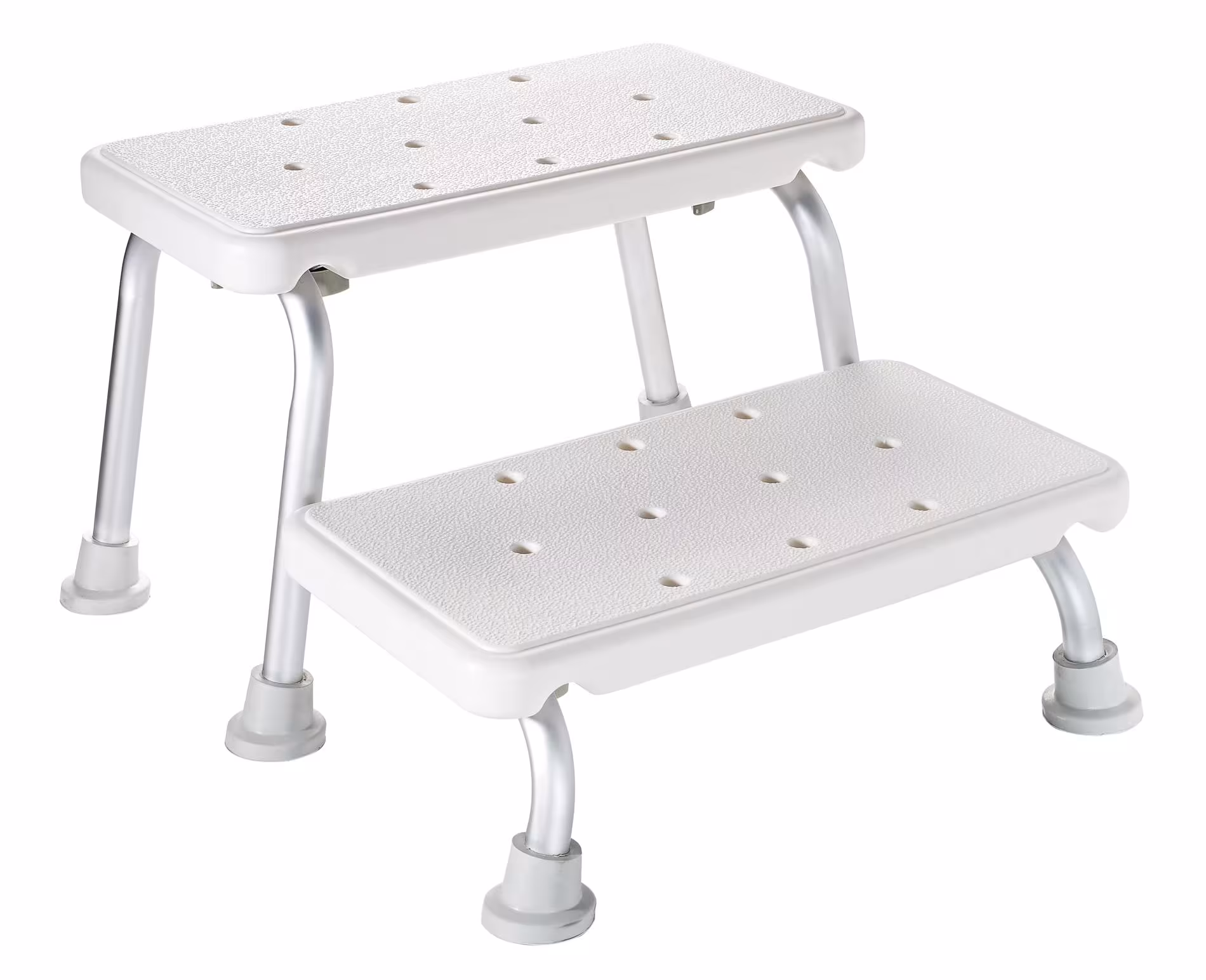 Tweetrapskruk Sam, wit, PE/aluminium van Ridder Tweetrapskruk Sam, wit, PE/aluminium, krukken, stoelen, krukken, artikelnr. A0102001