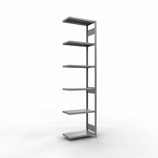 Figuur nr. 12 van het artikel aanbouwrekken, legbordstellingen, insteeksysteem MULTIplus250, 3000 x 750 x 400 mm, 7 legborden, verzinkt uit de productgroep insteeksysteem van het merk Schulte Lagertechnik.