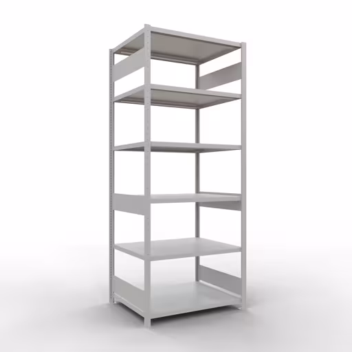 Figuur nr. 15 van het artikel basisplank, legbord, insteeksysteem MULTIplus330, 2500 x 1000 x 800 mm, 6 legborden, lengtestangen, RAL 7035 lichtgrijs uit de productgroep insteeksysteem van Schulte Lagertechnik.