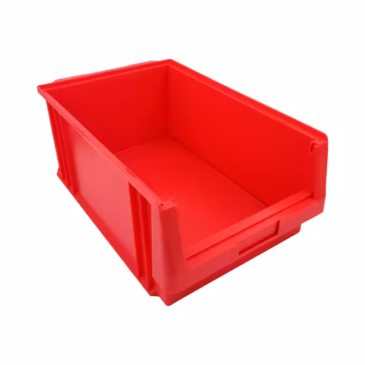 Open opbergdoos, dxbxh, 500x315x200 mm, rood, polypropyleen van Schulte Lagertechnik uit het assortiment stellingstellingen