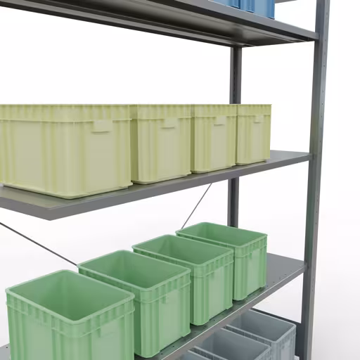 Productafbeelding nr. 15 van het artikel insteeksysteem opzetplank 2000x1300x400 mm, type 150 kg, verzinkt uit het insteeksysteem assortiment van Schulte Lagertechnik