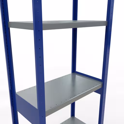 Figuur nr. 13 van het artikel basisrek, legbord, insteeksysteem MULTIplus250, 3000 x 750 x 400 mm, 7 legborden, lengtestangen, RAL 5010 gentiaanblauw/verzinkt/verzinkt uit de insteeksysteem productgroep van Schulte Lagertechnik.