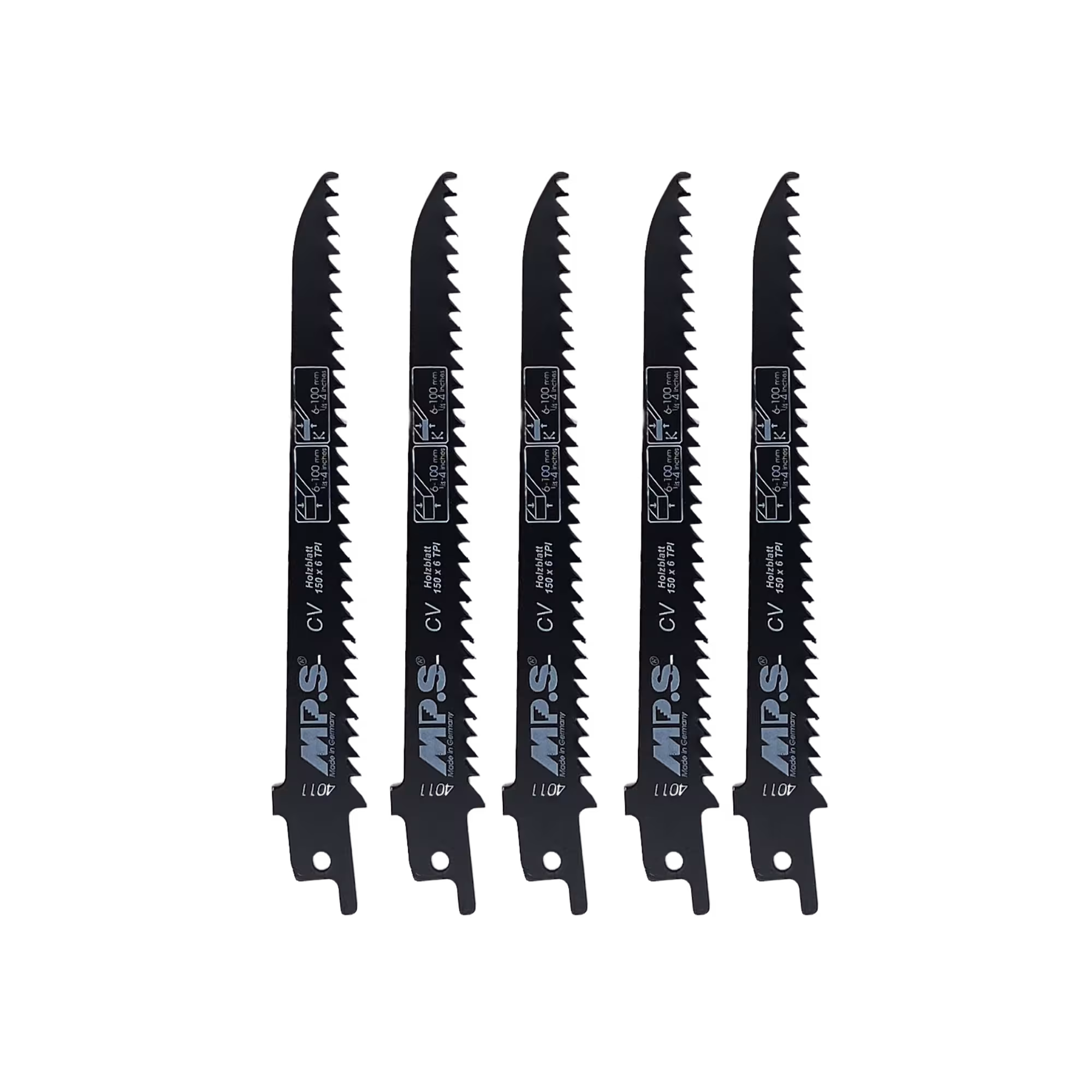 Extra afbeelding bij het artikel CV reciprozaagblad gefreesd en set GL 150/VL 130mm, ZT 4,2mm uit de categorie reciprozaagbladen