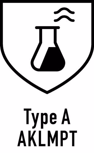 Chemisch beschermende handschoen Pirate maat 10 roodbruin PVC EN388,EN ISO374-1 PPEIII