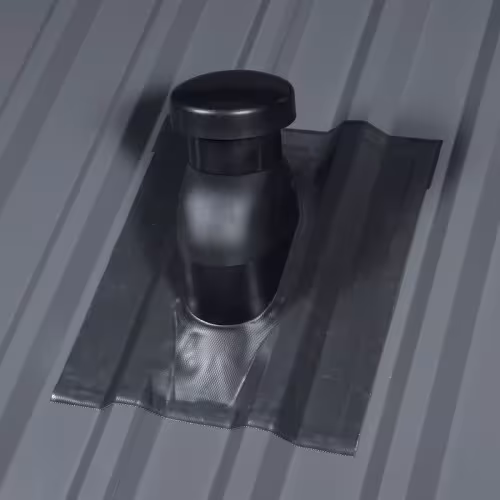 Universele ventilatorkap 125 mm rood, hoes 56 x 50 cm uit de categorie steile dakdoorgangen met de GTIN 4027822839621 Universele ventilatorkap van het merk Klöber uit de categorie steile dakdoorgangen