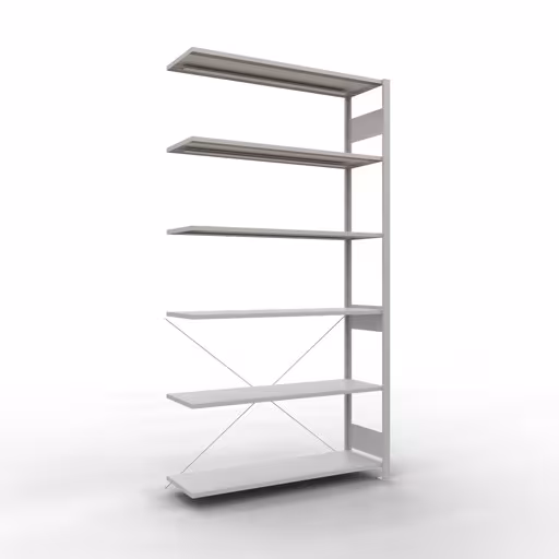 Insteeksysteem opzetplank 2500x1300x400 mm, type 150 kg, lichtgrijs van Schulte Lagertechnik met het artikelnr. 32646-130