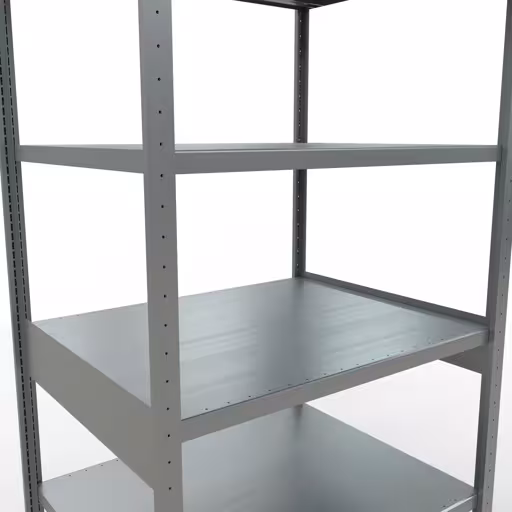 Figuur nr. 14 van het artikel basisrek, legbord, insteeksysteem MULTIplus250, 2500 x 1000 x 800 mm, 6 legborden, lengtestangen, verzinkt uit de insteeksysteem productgroep van Schulte Lagertechnik.