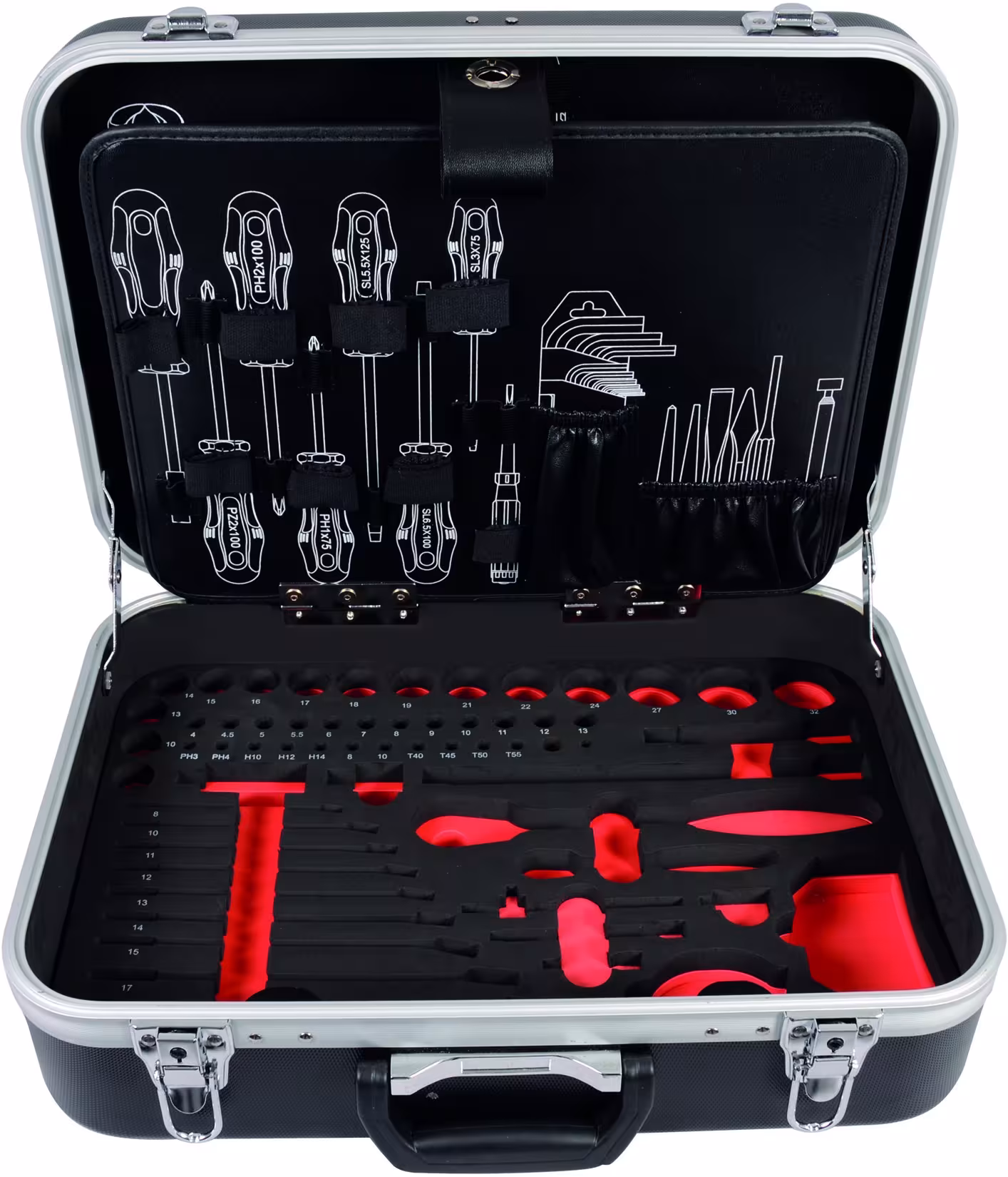 proficraft gereedschapskoffer UNIVERSAL metrisch 6,3 + 12,5 van PROJAHN proficraft gereedschapskoffer UNIVERSAL metrisch 6,3 + 12,5, organisatiesystemen & werkplaatswagens