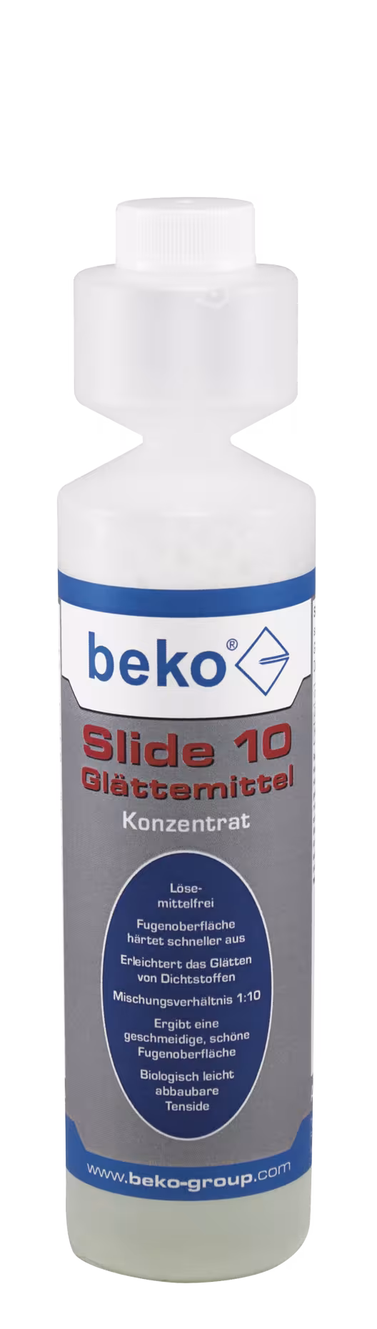 SLIDE 10 gladmakend concentraat 1:10, 250 ml van Beko SLIDE 10 egalisatiemiddelconcentraat 1:10, 250 ml uit de categorie toebehoren afdichtingsmiddelen met artikelnr. 200 2 250