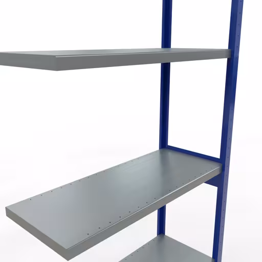 Productafbeelding nr. 15 van het artikel Aanbouwrekken, legbordstellingen, insteeksysteem MULTIplus250, 3000 x 1000 x 400 mm (HxBxD), 7 legborden, lengtestangen, RAL 5010 gentiaanblauw/verzinkt Afbeelding nr. 15 van het artikel aanbouwrekken, stellingrekken, insteeksysteem MULTIplus250, 3000 x 1000 x 400 mm, 7 legborden, lengtestangen, RAL 5010 gentiaanblauw/verzinkt uit de productgroep insteeksysteem van Schulte Lagertechnik