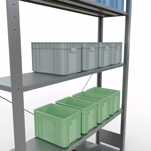 Productafbeelding nr. 13 van het artikel insteeksysteem basisplank 2000x1300x300 mm, type 150 kg, verzinkt uit het insteeksysteem assortiment van Schulte Lagertechnik