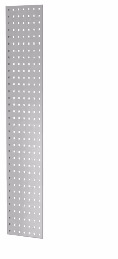 Geperforeerd paneel zijpaneel, 90 x 1300 x 300 mm (H x D), RAL 7035 lichtgrijs, accessoires, art.nr. 35672