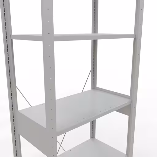 Productafbeelding nr. 11 van het artikel basisplank, legbord-insteeksysteem MULTIplus150, 2500 x 750 x 400 mm, 6 legborden, RAL 7035 lichtgrijs uit het insteeksysteem-assortiment van Schulte Lagertechnik
