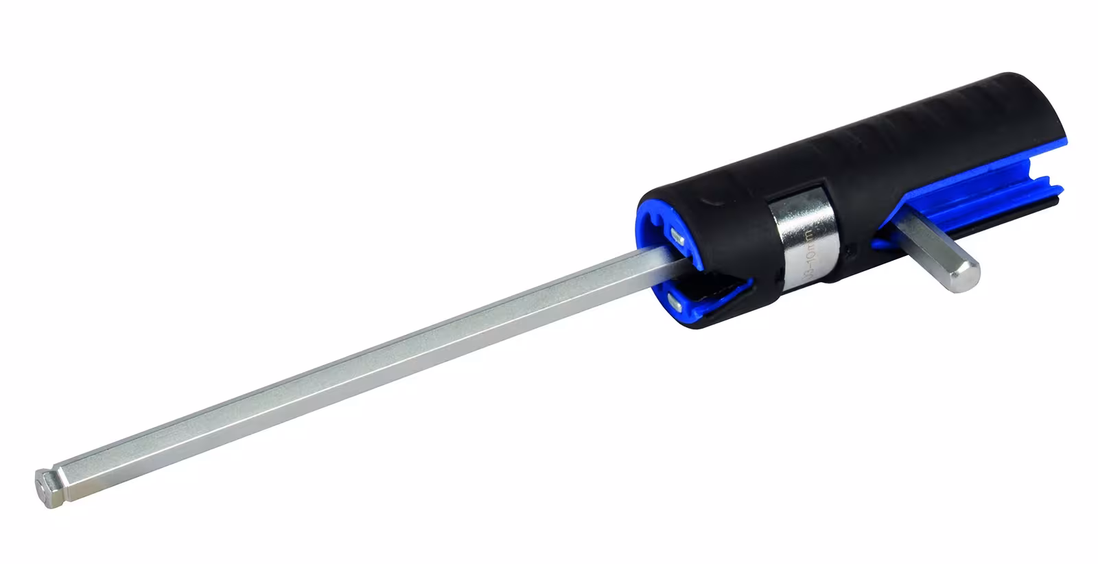 Productafbeelding nr. 8 van het artikel Inbussleutelset, zeshoekig, lange versie met multihandgreep en speciale kogelkop 1,5 - 10 mm, 9-delig Figuur nr. 8 van het artikel Inbussleutelset, zeshoekige lange uitvoering, met multigrip en speciale kogelkop 1,5 - 10 mm, 9-delig uit de productgroep handgereedschap van het merk PROJAHN