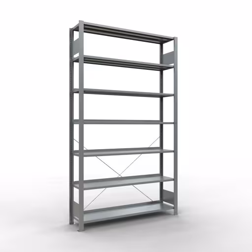 Afbeelding nr. 14 van het artikel, kantoorrekken, insteeksysteem MULTIplus85, 2300 x 1300 x 300 mm, 7 legborden, verzinkt, met aanslagbeugel uit de productgroep kantoorrekken van Schulte Lagertechnik