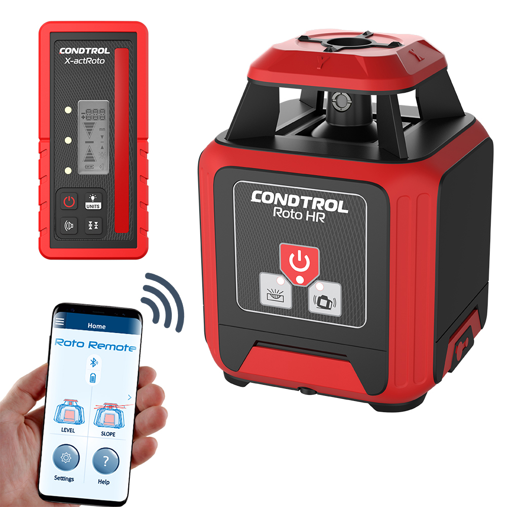 Horizontale roterende laser met ROTEM-laserstraal Roto HR van het merk Condtrol Horizontale roterende laser met ROTEM-laserstraal Roto HR uit de categorie roterende lasers met onderdeelnummer 7-2-091