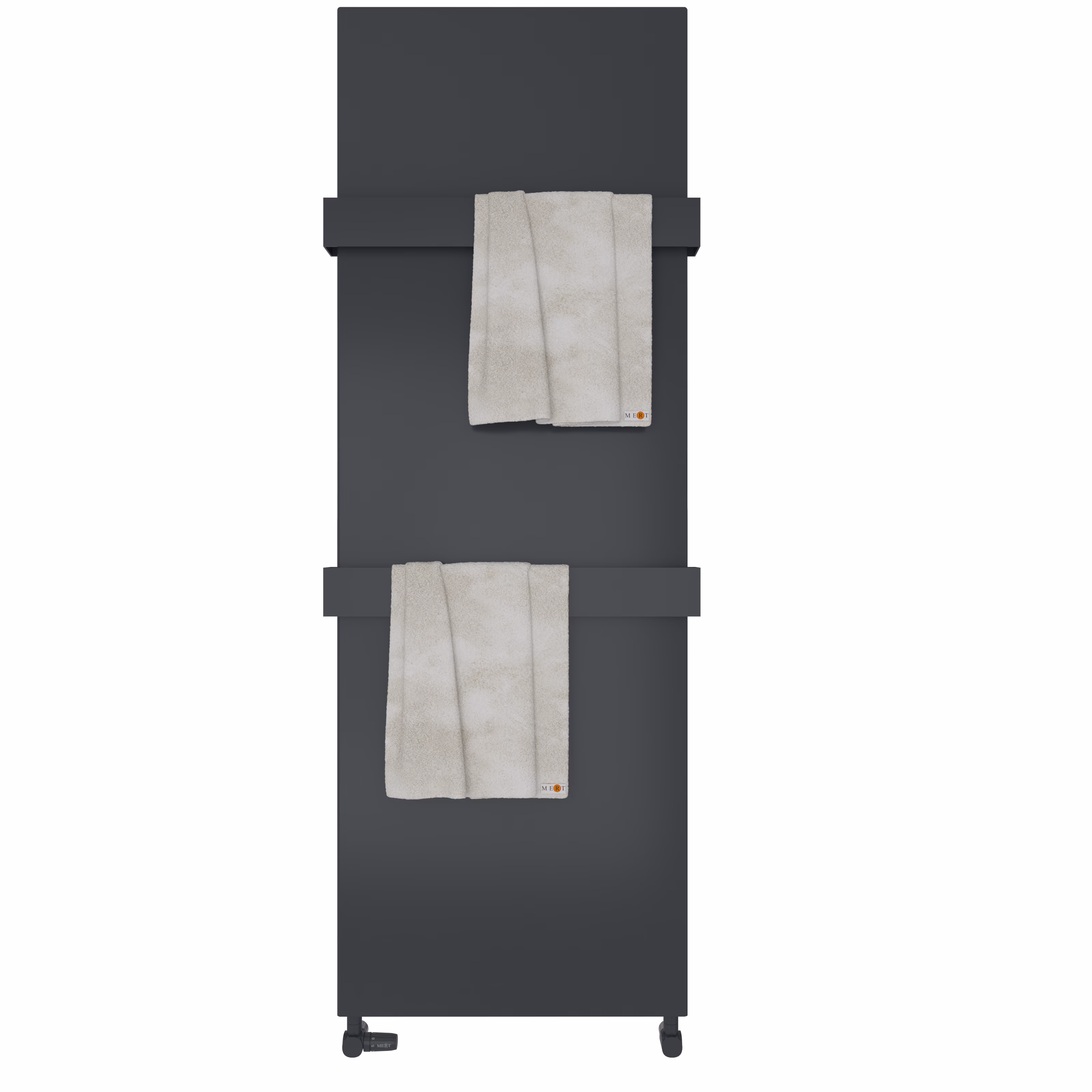 MERT Design Afdekking - Afdekking voor oude badkamerradiatoren van 400x1200 mm, antraciet