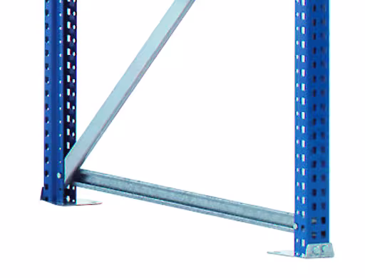 W 100 standframe, ongemonteerd, 2000x800 mm, blauw/verzinkt van Schulte Lagertechnik uit de categorie grootvakstellingen