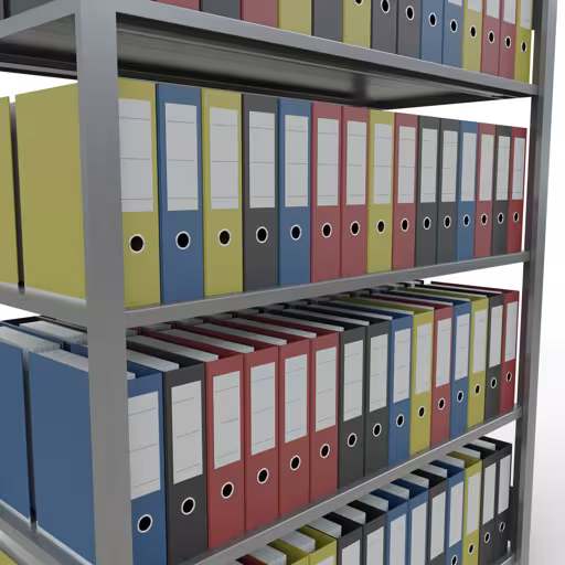 Productafbeelding nr. 13 van het artikel basisplank, kantoorplank, insteeksysteem MULTIplus150, 1800 x 1300 x 600 mm, 5 planken, lengtestangen, verzinkt, zonder middenaanslag Afbeelding nr. 13 van het artikel, kantoorrekken, insteeksysteem MULTIplus150, 1800 x 1300 x 600 mm, 5 legborden, verzinkt, zonder middenaanslag uit de productgroep kantoorrekken van Schulte Lagertechnik