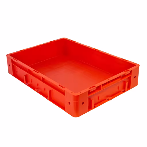 Eurostapelbak 120 x 400 x 600, rood, PP van Schulte Lagertechnik Eurostapelbak 120 x 400 x 600, rood, PP, accessoires, art.nr. 20416