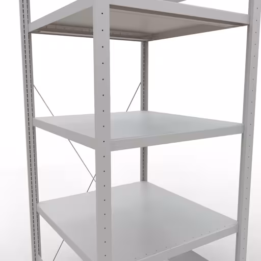 Figuur nr. 13 van het artikel basisplank, legbord, insteeksysteem MULTIplus250, 2000 x 750 x 800 mm, 5 legborden, kruisschoor, RAL 7035 lichtgrijs uit de productgroep insteeksysteem van Schulte Lagertechnik.