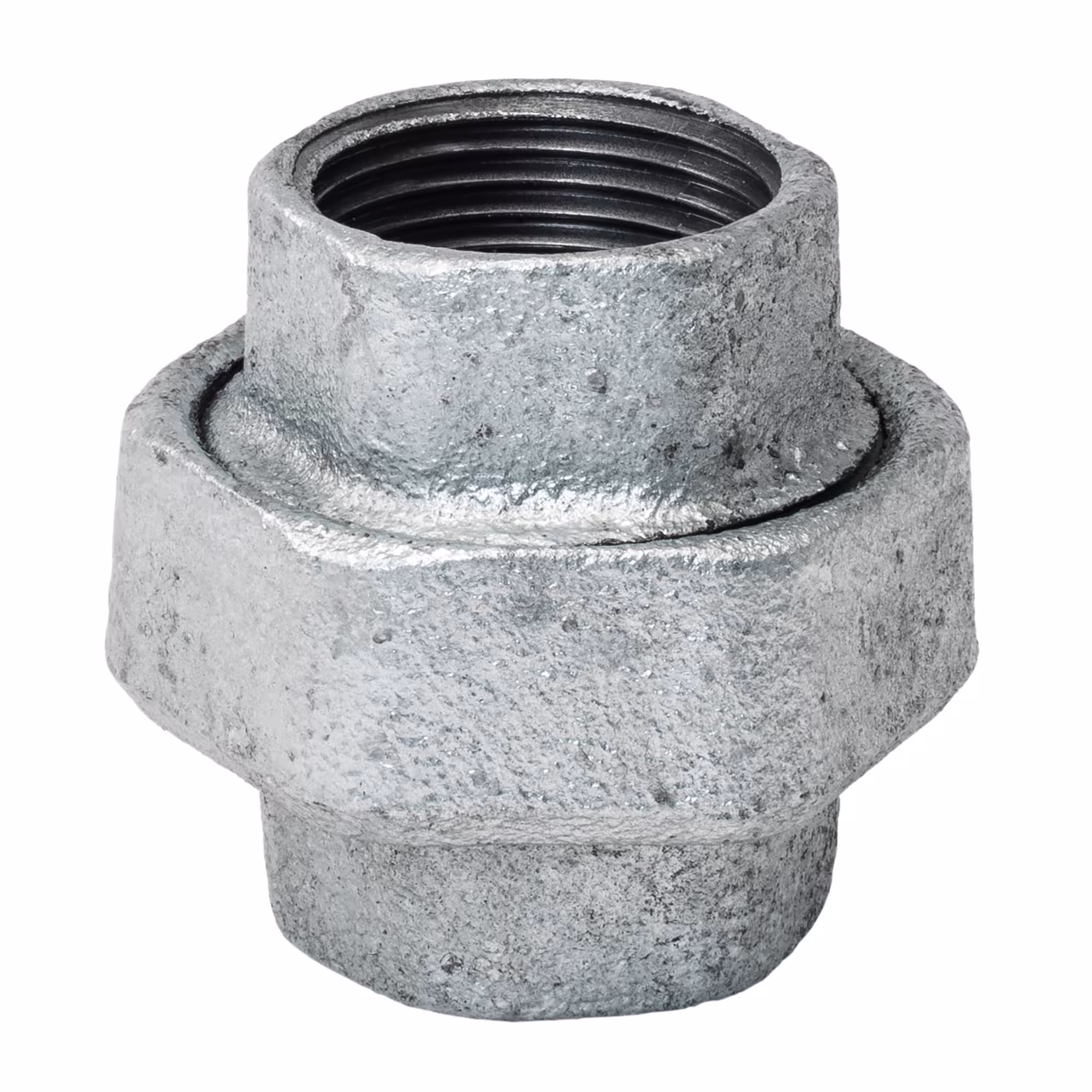 Schroefaansluiting 3/4" IT/IG vlakafdichtend verzinkt van Gebo Verzinkte vlakdichtende schroefverbinding IG op IG, verzinkte schroefdraadfittingen, art.nr. 330-5G