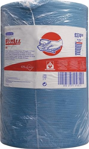 Poetsdoek WYPALL X80 8377 Lengte ca. 315xBreedte ca. 310mm wit 1-laags 475 doeken/rollen