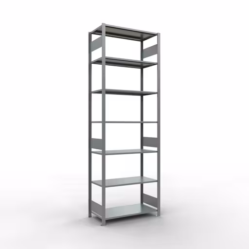 Productafbeelding nr. 12 van het artikel basisrek, legbord, insteeksysteem MULTIplus150, 3000 x 1000 x 500 mm, 7 legborden, verzinkt uit het insteeksysteem assortiment van Schulte Lagertechnik