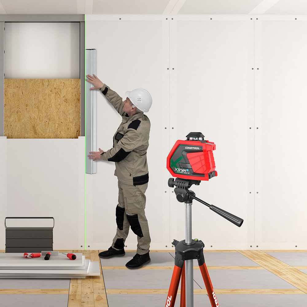 Kruislijnlaser + puntlaser Xliner Combo 360G Kit