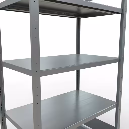 Figuur nr. 13 van het artikel basisrek, legplank, insteeksysteem MULTIplus330, 2000 x 1000 x 600 mm, 5 legborden, lengtestangen, verzinkt uit de insteeksysteem productgroep van Schulte Lagertechnik.