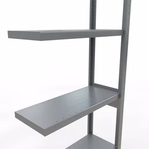 Figuur nr. 14 van het artikel aanbouwrekken, legbordstellingen, insteeksysteem MULTIplus250, 2500 x 750 x 300 mm, 6 legborden, lengtestangen, verzinkt uit de insteeksysteem productgroep van Schulte Lagertechnik.