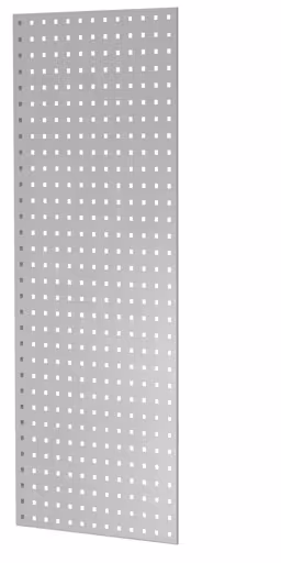Geperforeerd paneel zijpaneel, 90 x 1250 x 500 mm (H x D), RAL 7035 lichtgrijs, accessoires, art.nr. 35682