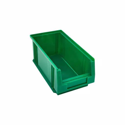 Open opbergdoos, dxbxh 290x150x125 mm, groen, polypropyleen, opbergruimte voor kleine onderdelen, art.nr. 20222